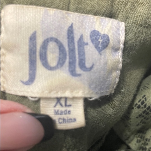 Jolt Olive Green Textured Vest - Picture 8 of 8